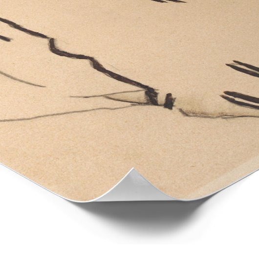 Schiele - Schoonzuster van de kunstenaar Adele Har Poster (Hoek)