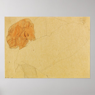 Schiele - Sleeping Girl (1908) Poster