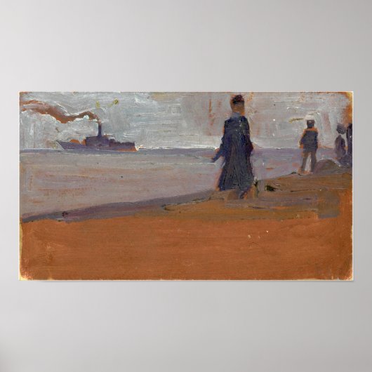 Schiele - Strand Poster (Voorkant)