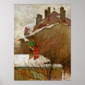 Schiele - winterwoningen ( Uitzicht van de studio Poster (Voorkant)