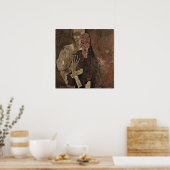 Schiele - Zelf Zieners (Dood en Mens) Poster (Keuken)