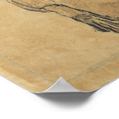 Schiele - Zelfportret 1910 Poster (Hoek)