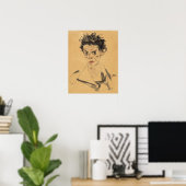 Schiele - Zelfportret 1912 Poster (Thuiskantoor)