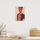 Schiele - Zelfportret met Grimas Poster (Keuken)