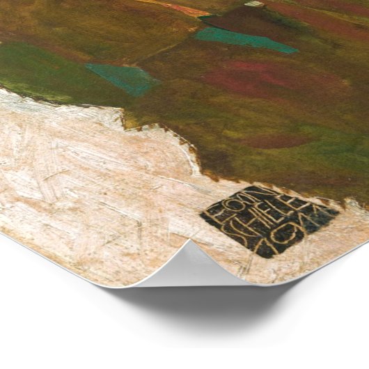 Schiele - Zonnebloemen Poster (Hoek)