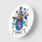 Schier Family Crest Ronde Klok (Hoek)