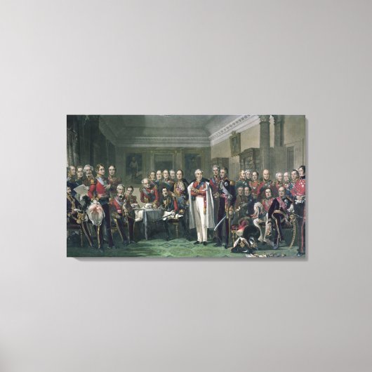 Schierehelden bij de United Services Club Canvas Afdruk (Voorkant)