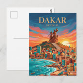 Schiereiland Dakar Senegal Briefkaart (Voorkant / Achterkant)