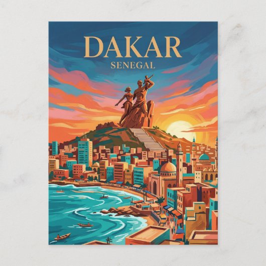 Schiereiland Dakar Senegal Briefkaart (Voorkant)