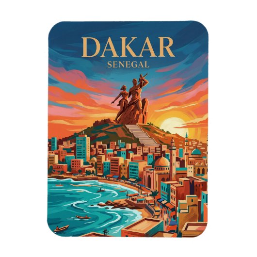 Schiereiland Dakar Senegal Magneet (Verticaal)