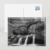 Schiessentumpel waterval Luxemburg monochroom Briefkaart (Voorkant / Achterkant)