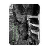 Schiessentumpel waterval Luxemburg monochroom Magneet (Verticaal)