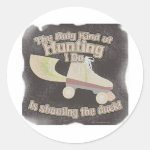 Schiet de Duck neer Ronde Sticker