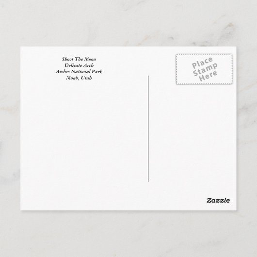 Schiet de maan neer briefkaart (Achterkant)
