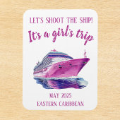 Schiet de Ship Cruise Group Girl's Pink Magneet