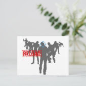 Schiet de Zombies neer - game over de schotwapon Briefkaart (Staand voorkant)
