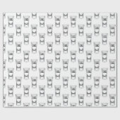 Schiet glazen op wit met tekst cadeaupapier (Vlak)