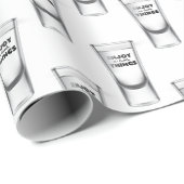 Schiet glazen op wit met tekst cadeaupapier (Rol Hoek)