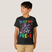 Schiet in Pre-K Rocket terug naar school T-shirt (Voorkant volledig)