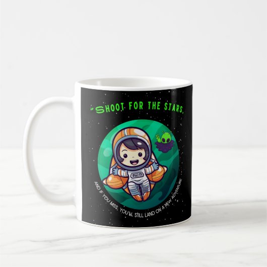 SCHIET NAAR DE STERREN, ASTRONAUT KOFFIEMOK (Links)