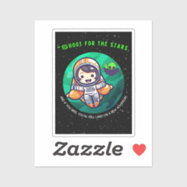 SCHIET NAAR DE STERREN, ASTRONAUT STICKER