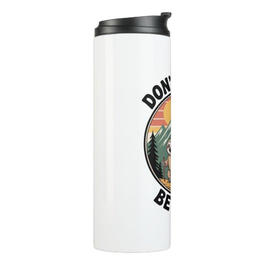 Schiet niet op, wees blij met het officiële sloth- thermosbeker (Gedraaid links)