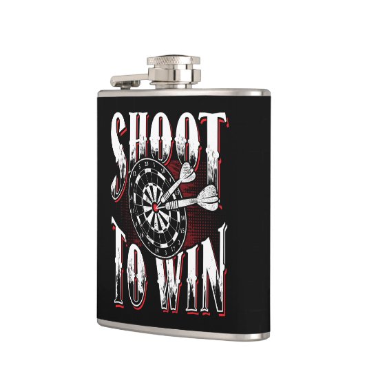 Schiet om te winnen Dart Flask 6 oz. Heupfles (Links)