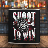 Schiet om te winnen Dart Flask 6 oz. Heupfles
