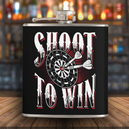 Schiet om te winnen Dart Flask 6 oz. Heupfles