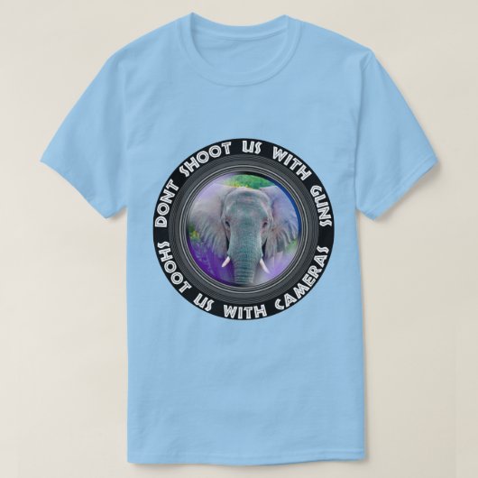 Schiet ons niet op Elephant Bull T-shirt (Design voorkant)