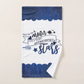 Schiet op de maan bad handdoek (Handdoek)