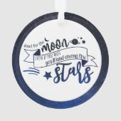 Schiet op de maan ornament (achterkant)