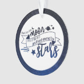 Schiet op de maan ornament (voorkant)