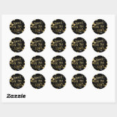 SCHIET OP DE STERREN Gouden & Zwarte Sticker (Vel)