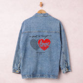 Schiet op doel, hoop op liefde denim jacket (Hangar)