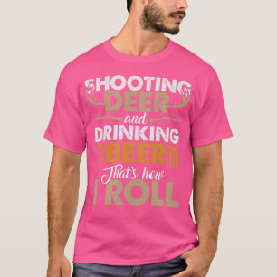 Schiet op herten en Drink het leven van de bierjac T-shirt