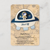 Schiet op! Het Astronaut Baby shower Informatiekaartje (Voorkant)