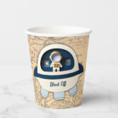 Schiet op! Het  Astronaut Baby shower Papieren Bekers (Voorkant)