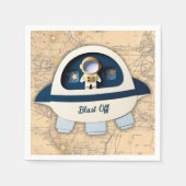 Schiet op! Het Astronaut Baby shower Servet (Voorkant)