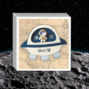 Schiet op! Het Astronaut Baby shower Servet