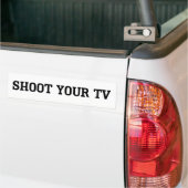 Schiet Op Je Tv Bumpersticker (Op Truck)