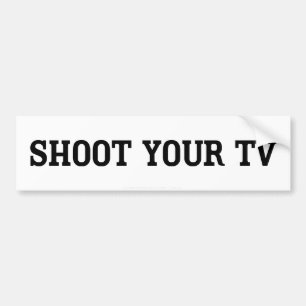 Schiet Op Je Tv Bumpersticker