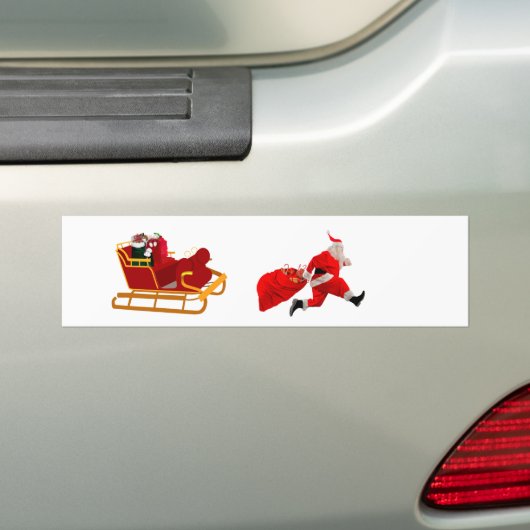 Schiet op, Santa Bumpersticker (Op auto)