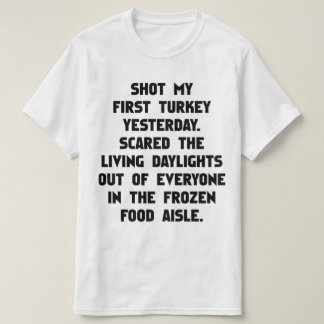 Schiet op Turkije. Grappige Fotograaf Joke T-shirt