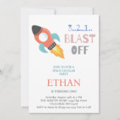 Schiet op! Verjaardag van het ruimteraketschip Kaart (Voorkant)