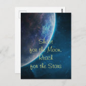 Schiet op voor de maan briefkaart (Voorkant / Achterkant)
