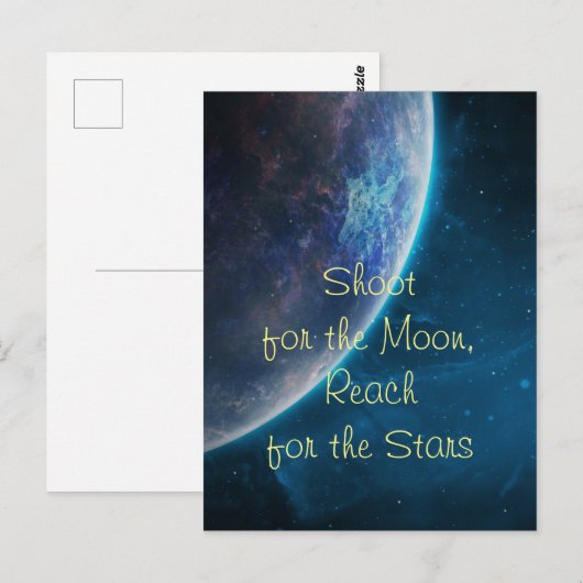 Schiet op voor de maan briefkaart (Voorkant / Achterkant)