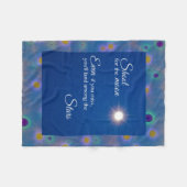 Schiet op voor de maan fleece deken (Voorkant (Horizontaal))