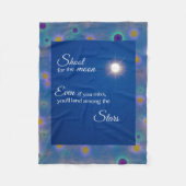 Schiet op voor de maan fleece deken (Voorkant)