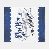 Schiet op voor de maan fleece deken (Voorkant (Horizontaal))